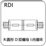 RDI内循环双圆形螺母丝杠